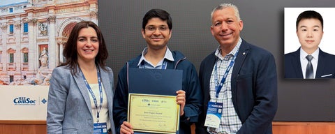 Noura Limam, Niloy Saha, Raouf Boutaba with Yang Xiao inset on right