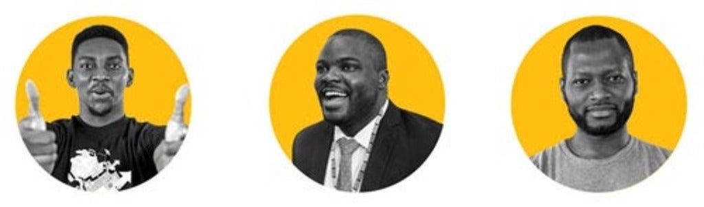 Nadayar Enegesi (BCS ’13) computer science alumnus and Andela co-founder, Iyinoluwa Aboyeji (BA ’12), legal studies alumnus and 