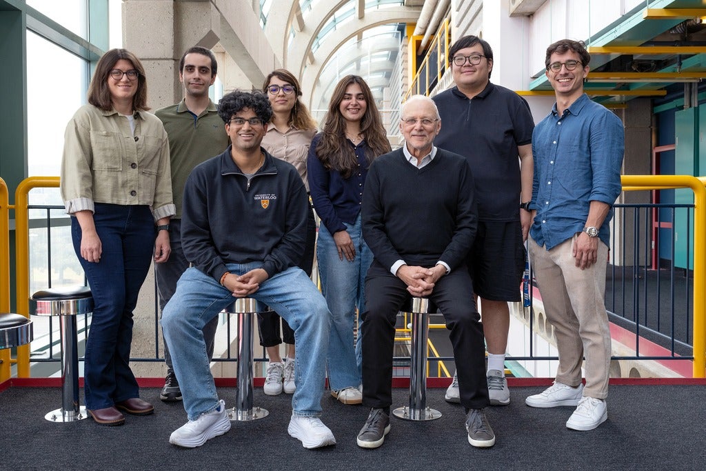 University Professor M. Tamer Özsu and his grad students in the Davis Centre
