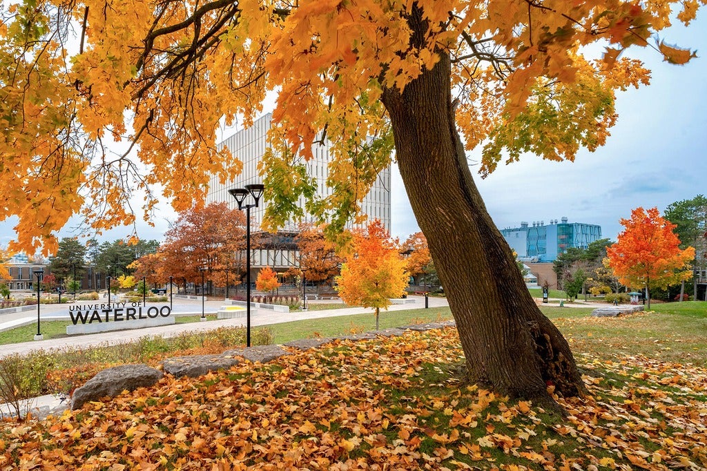 A fall scene at the University of Waterloo