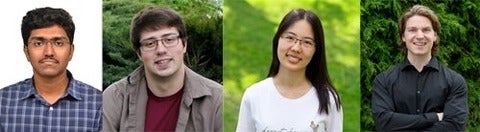 photo of Solaiappan Alagappa, Daniel Herman, Wanxin Li and Blake VanBerlo