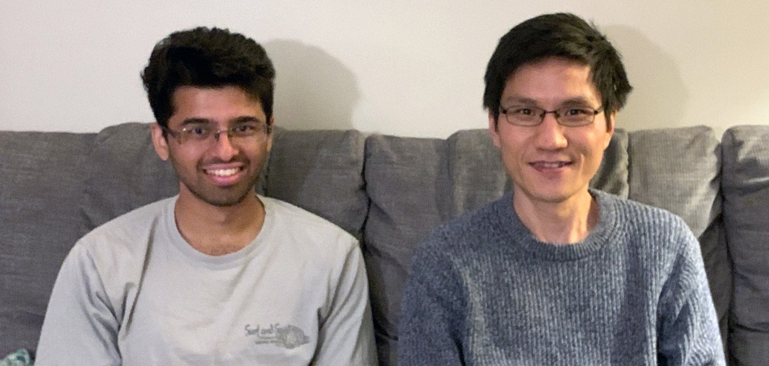 photo of Akshay Ramachandran and Professor Lap Chi Lau