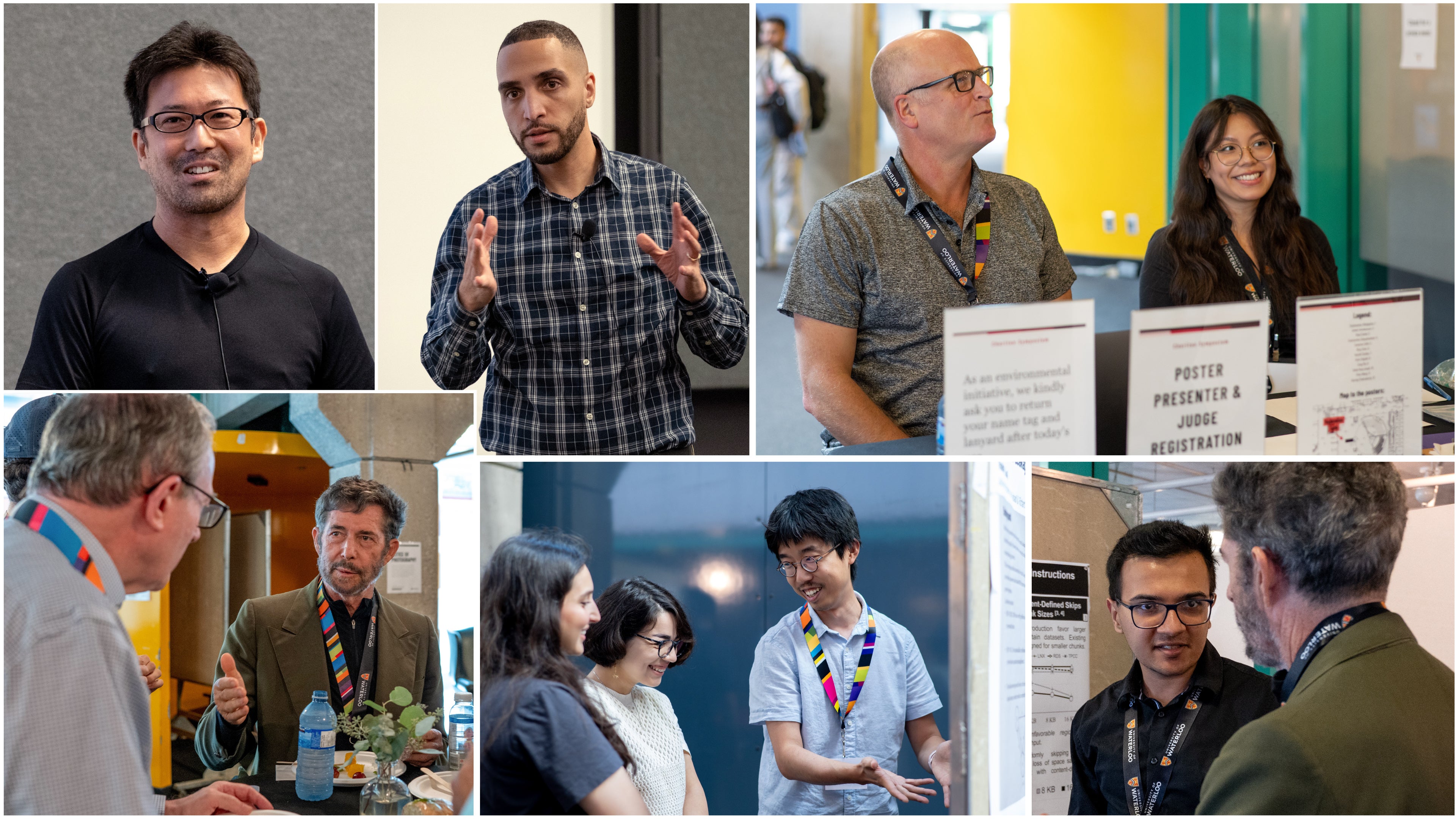 a collage of images from the Cheriton Research Symposium