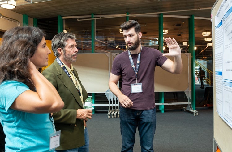 photo of Daniel Gabric with David Cheriton