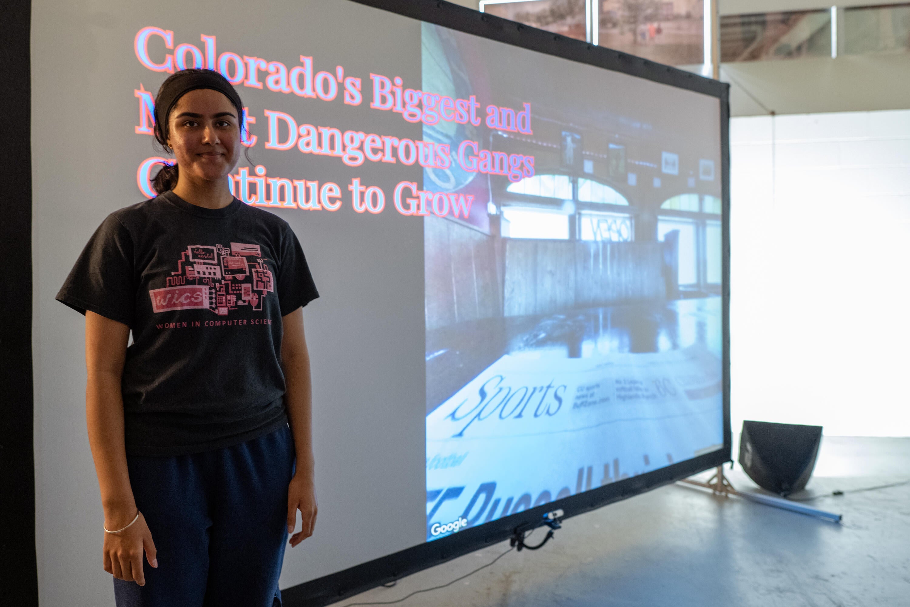 screen reads "Colorado's Biggest and Most Dangerous Gangs Continue to Grow"