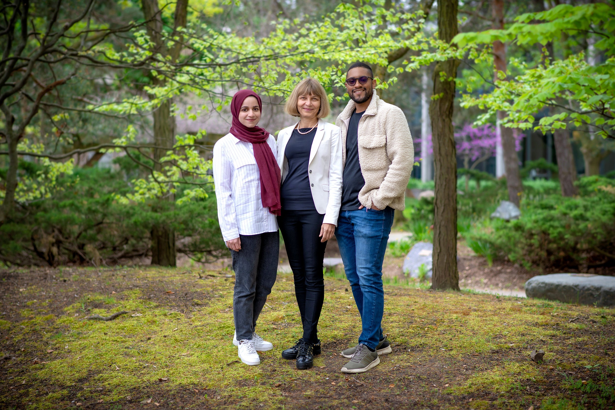 Fatemeh Alipour, Professor Lila Kari and PhD student Pablo Millán Arias