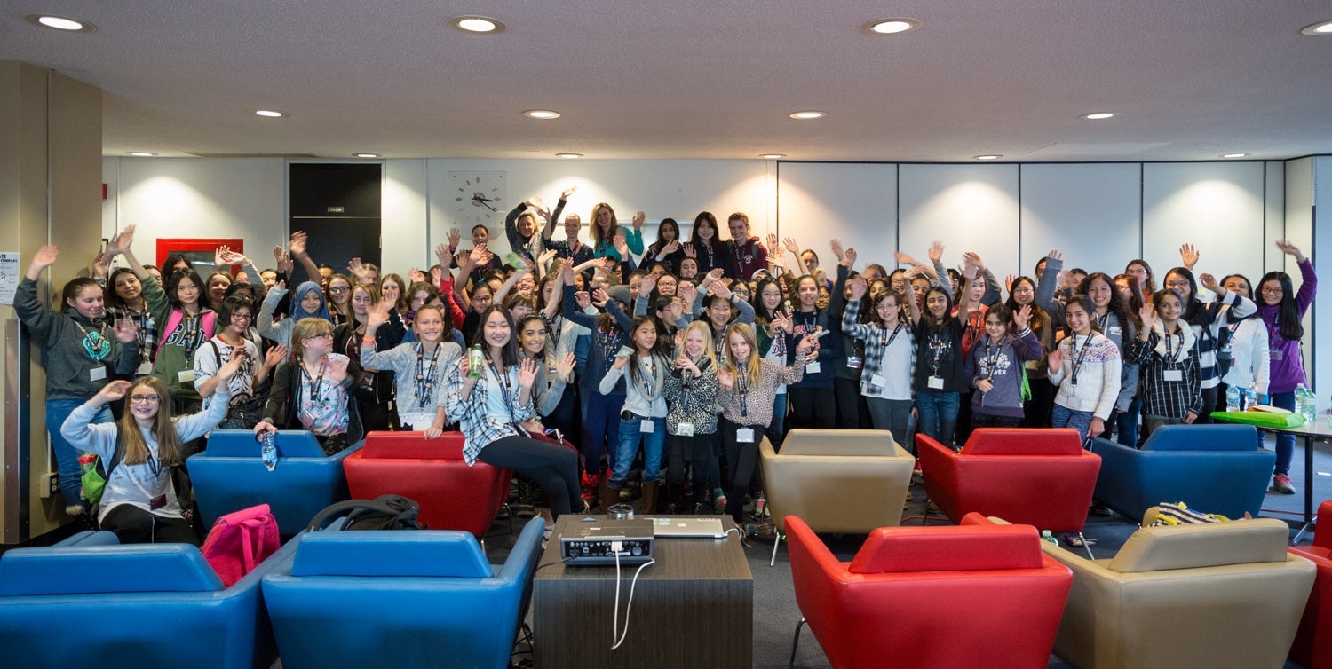 Inaugural group of Technovation participants at the University of Waterloo
