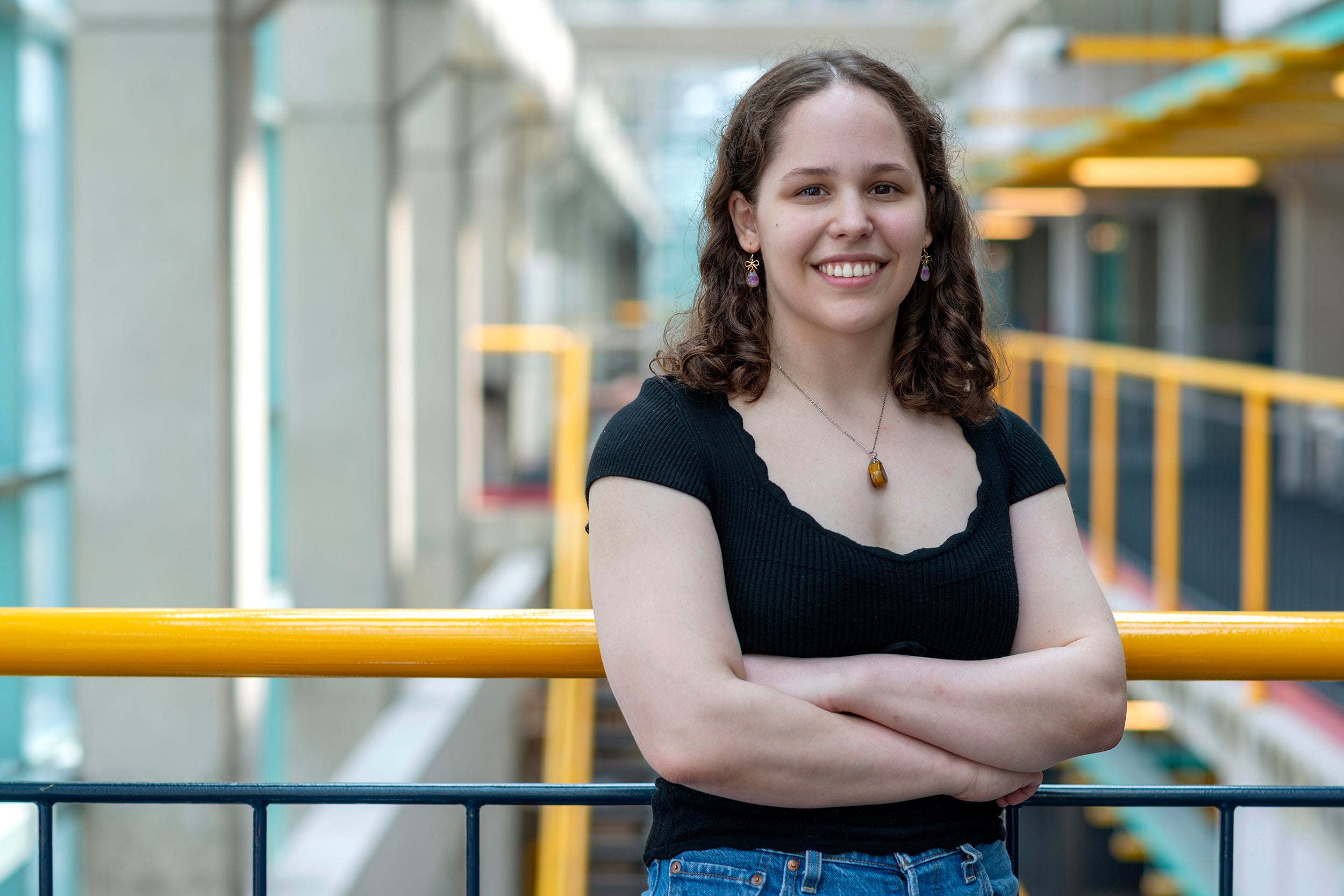 Hadas Barabash in the University of Waterloo's Davis Centre