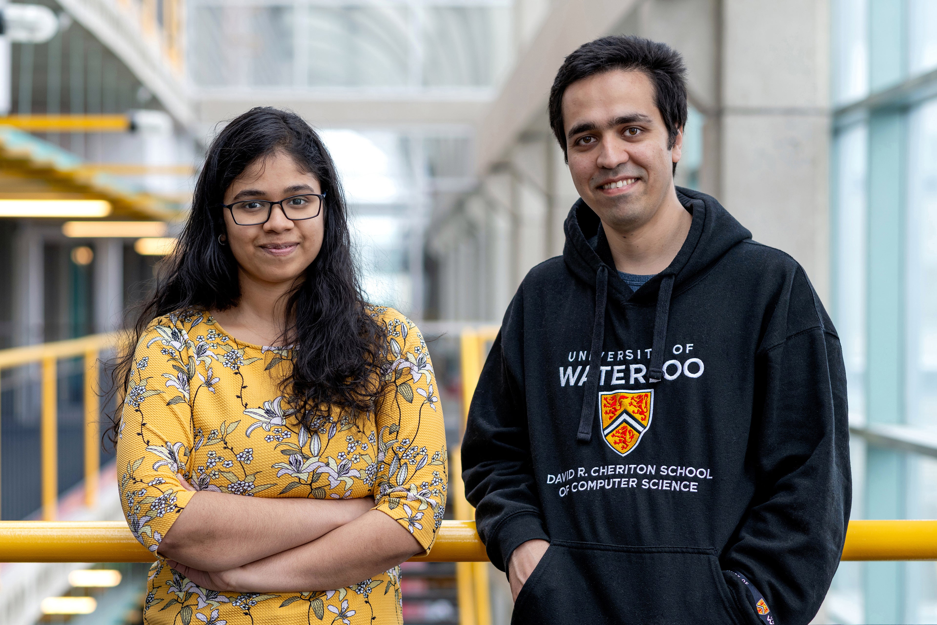 Leftto right: Dr. Janani Sundaresan and Professor Sepehr Assadi