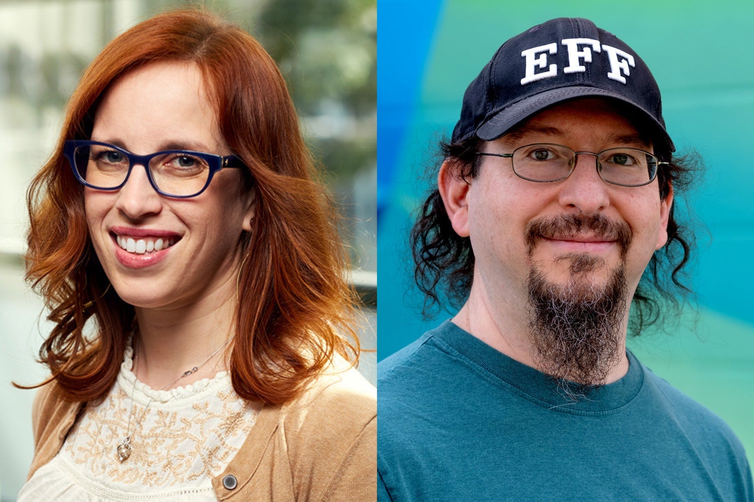photo of Lindsey Tulloch and Professor Ian Goldberg