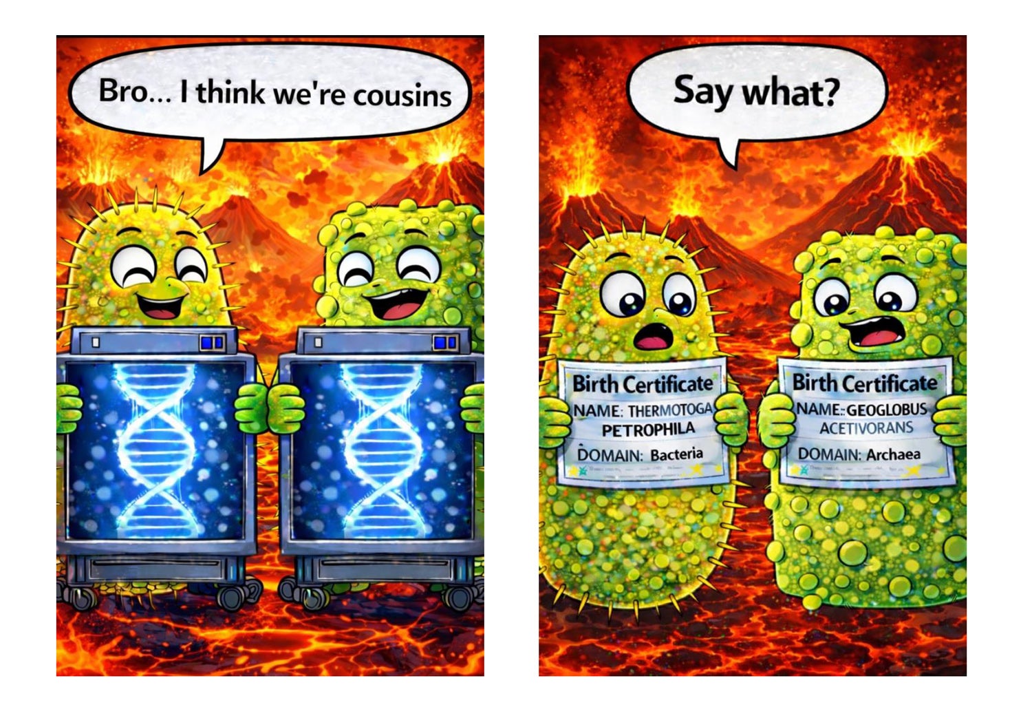 maximally divergent microbes with similar genomic signatures linked to extreme environments