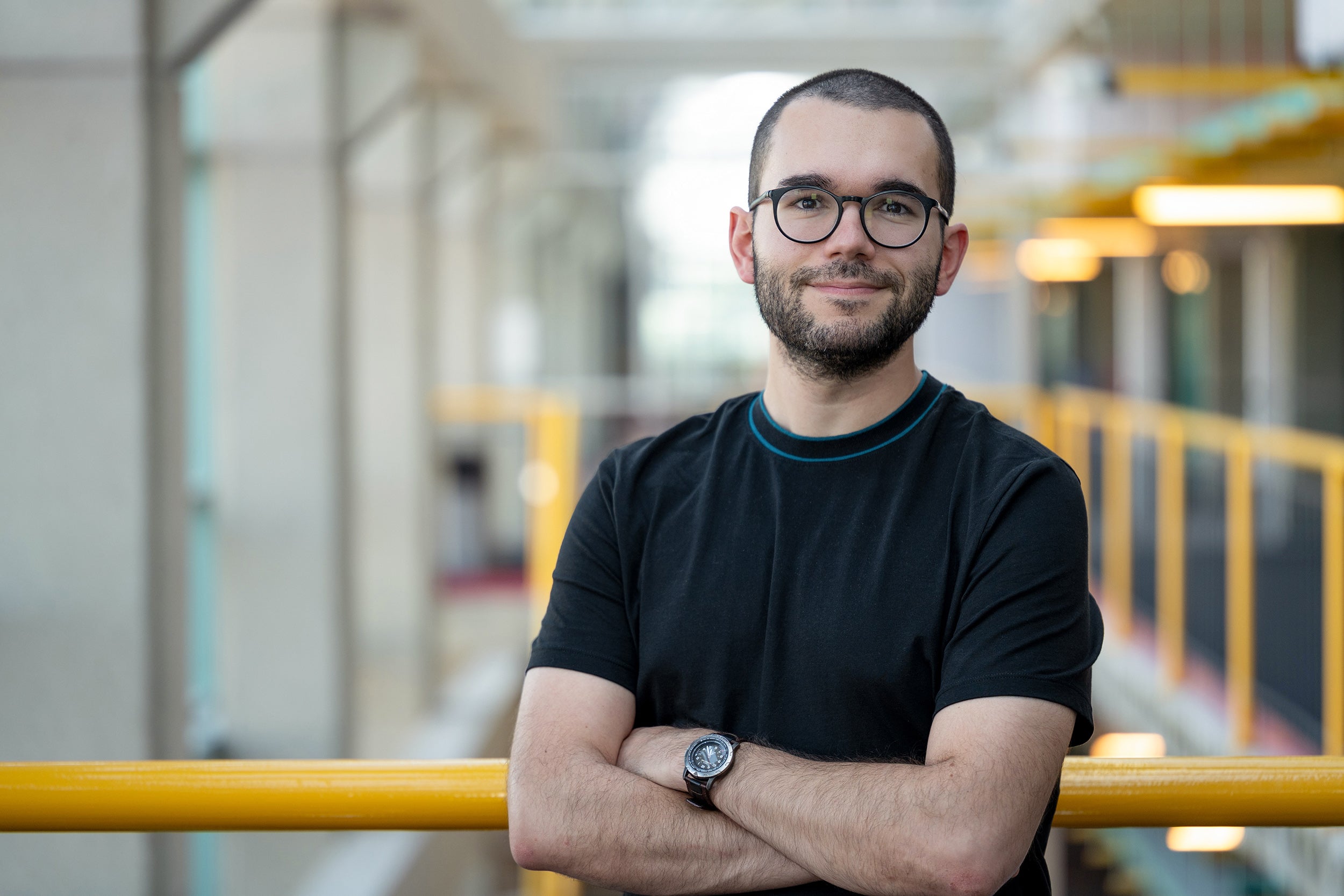 Professor Diogo Barradas in Waterloo's Davis Centre