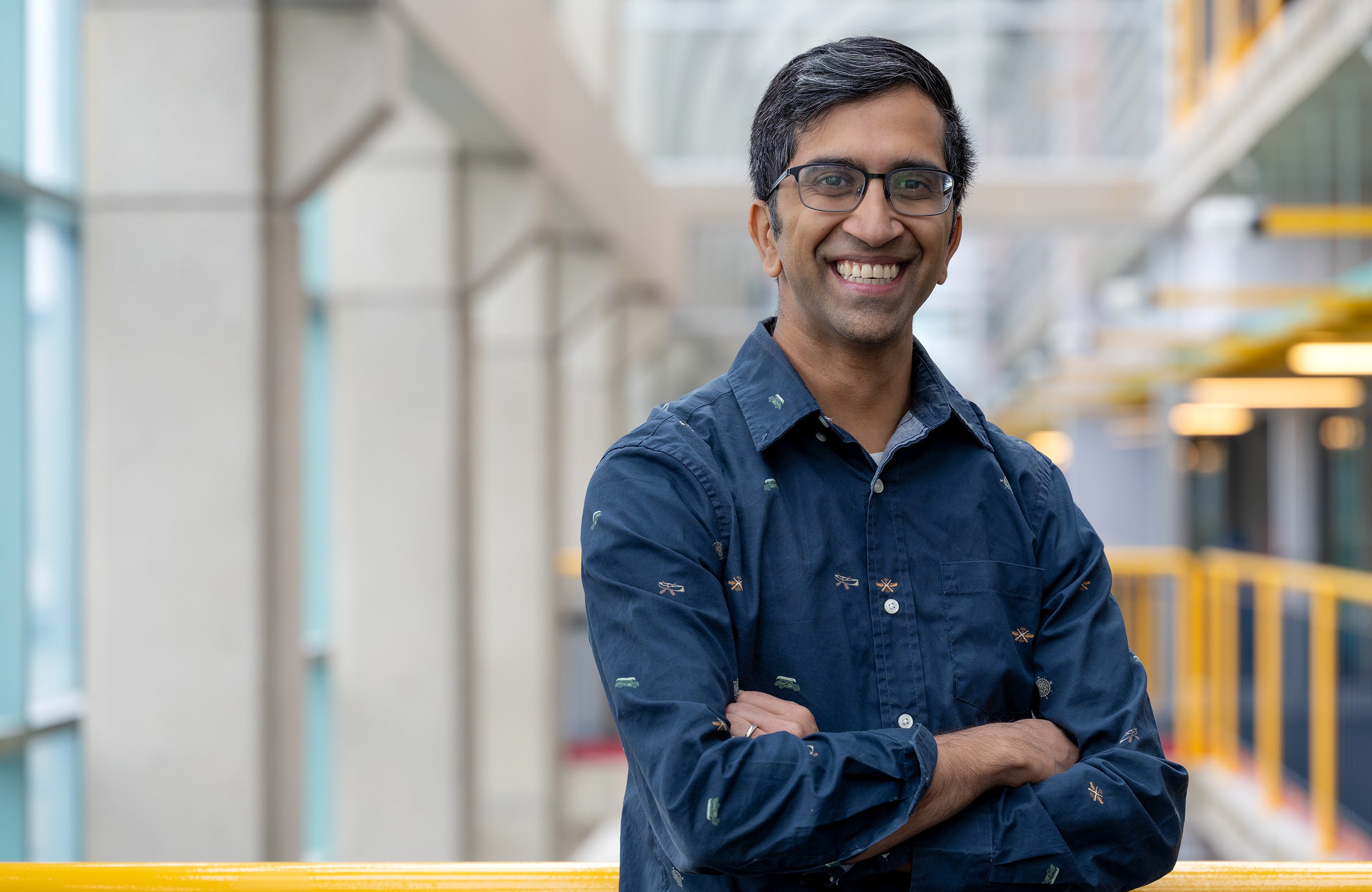 Professor Gautam Kamath in Davis Centre