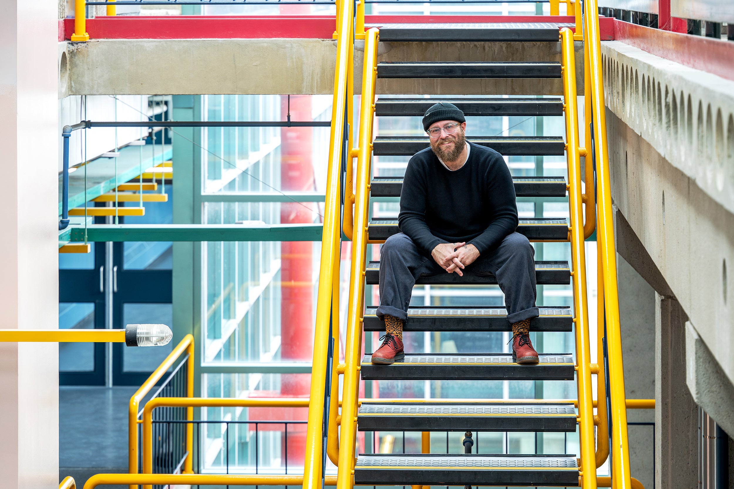 Zach McKendrick in the Davis Centre